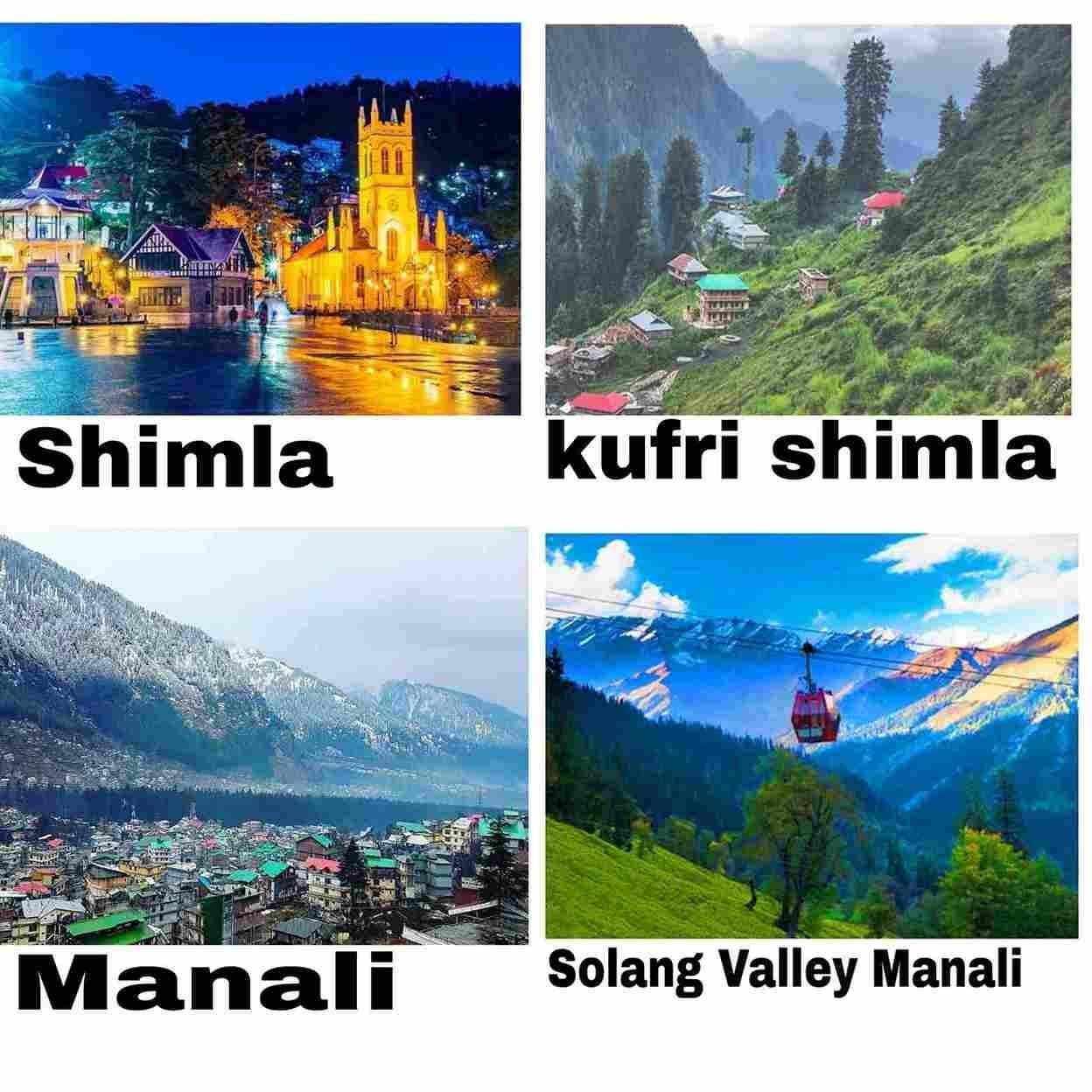 Shimla Kullu With Kasol Manikaran Manali Super Deluxe Tour Package EX Delhi 5 Night 6 Days